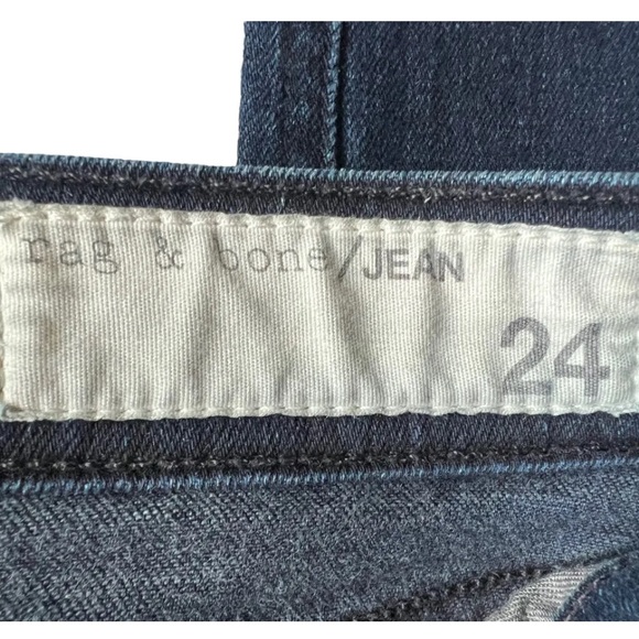 Rag & Bone 10 Inch Skinny Jeans Dark Wash Stretch Size 24 MSRP $195 - Picture 7 of 15